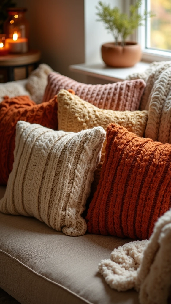 Upcycled Sweater Pillows