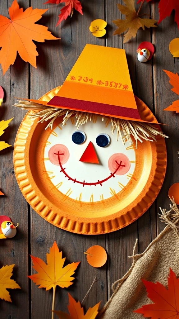 Paper Plate Scarecrow