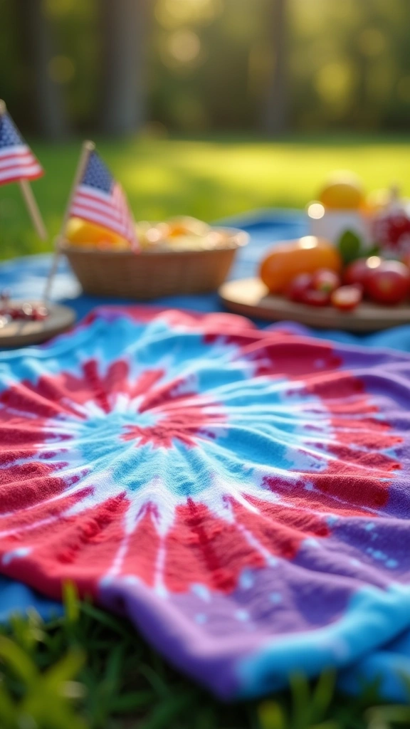 Patriotic T-Shirt Tie-Dye