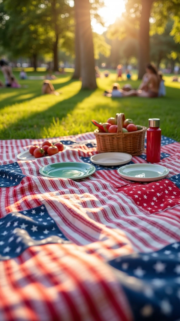 Labor Day Picnic Blanket