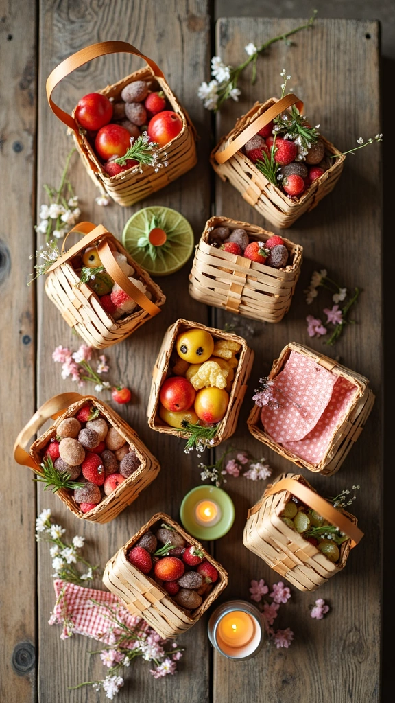 Miniature Picnic Basket Decoration