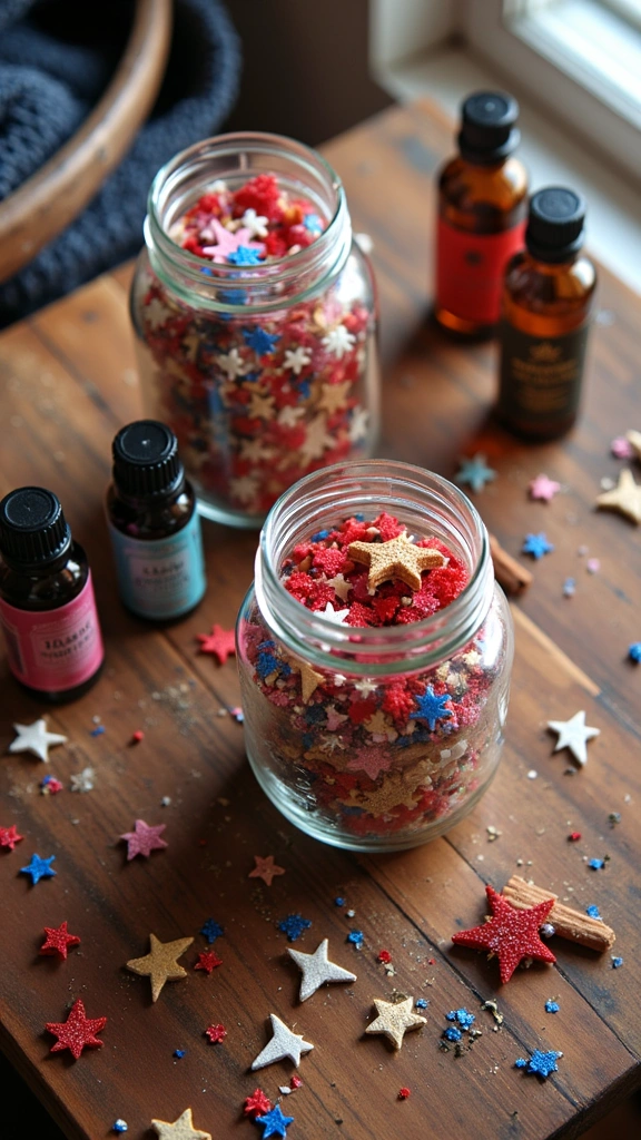 Fireworks Potpourri Jars