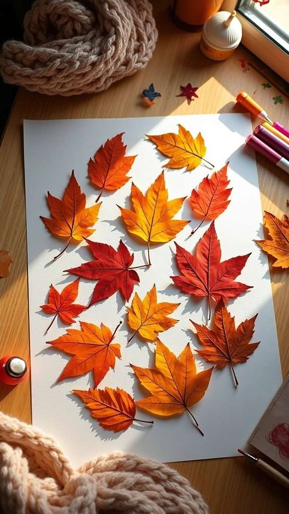 Leaf Collage Art