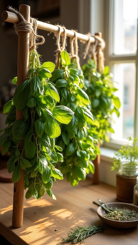 Herb Drying Rack