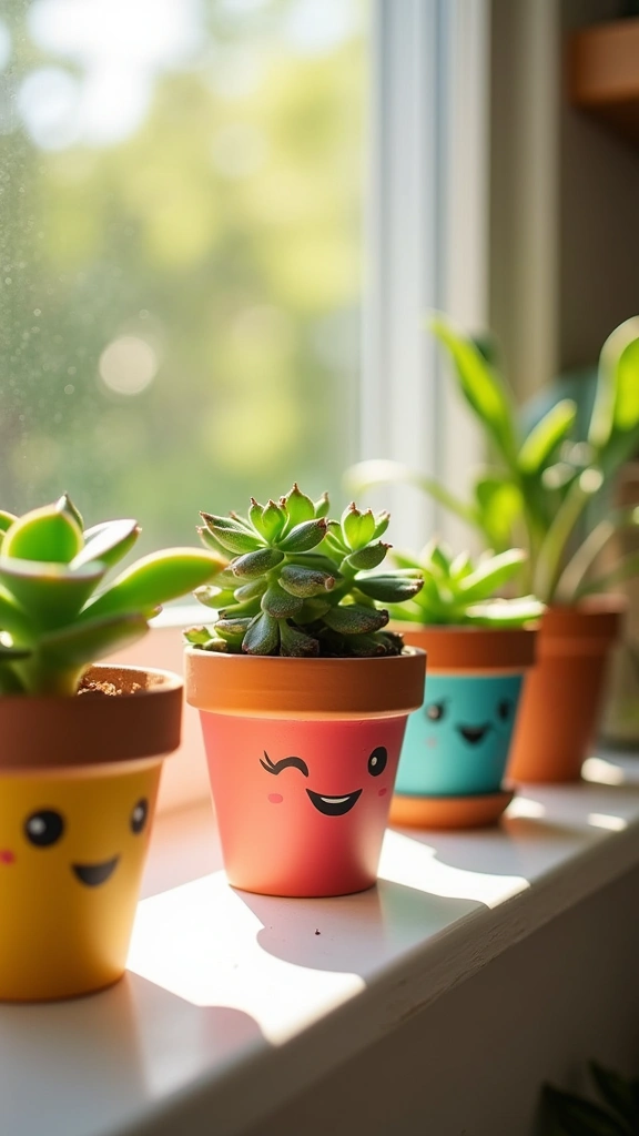 Terracotta Pot Face Planters