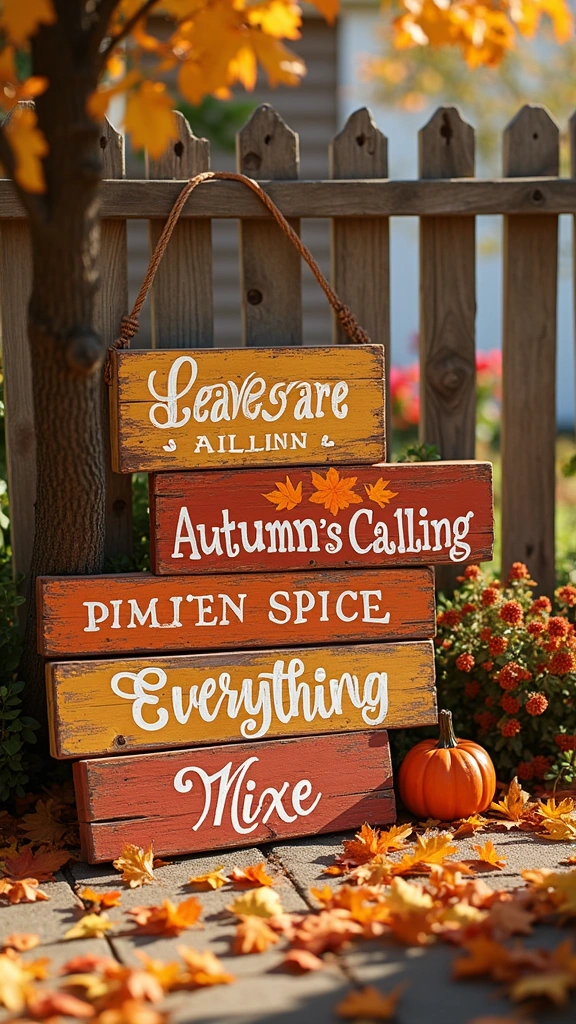DIY Fall Signage
