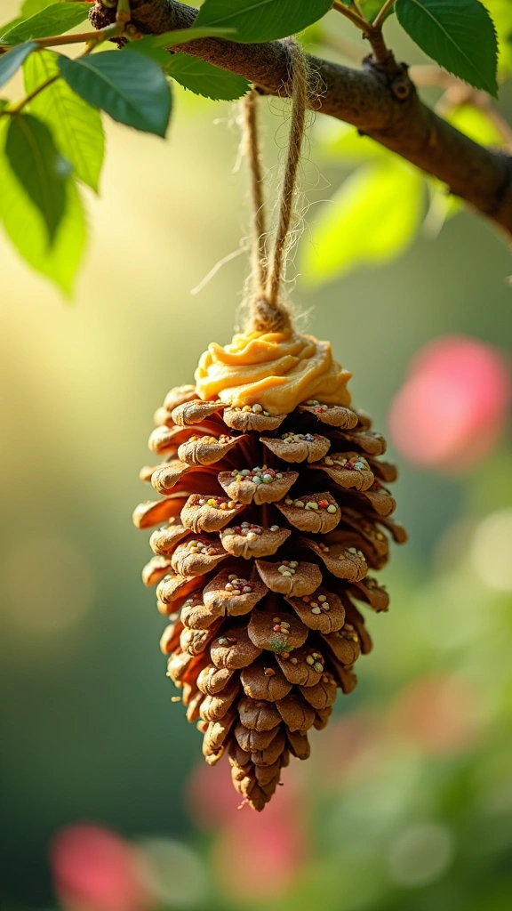 Pine Cone Bird Feeders