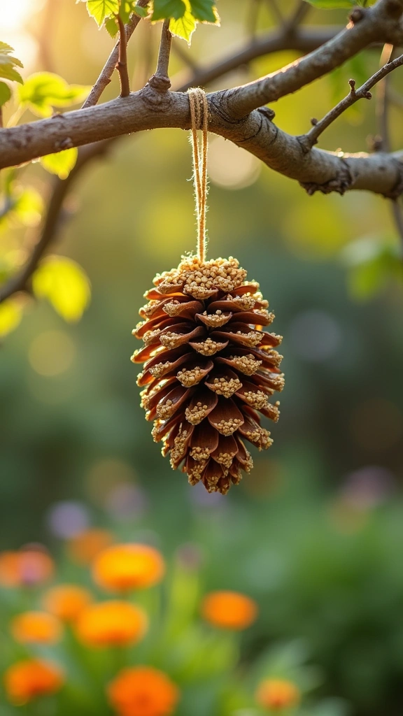 Pinecone Bird Feeders