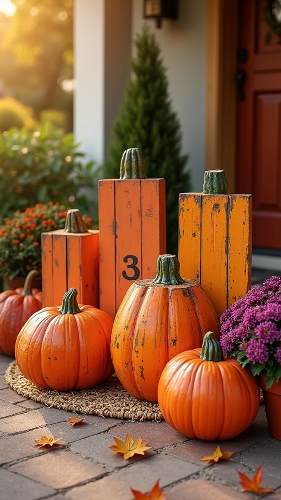 Rustic Pallet Pumpkin