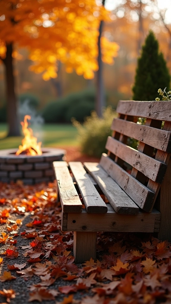 DIY Pallet Garden Bench