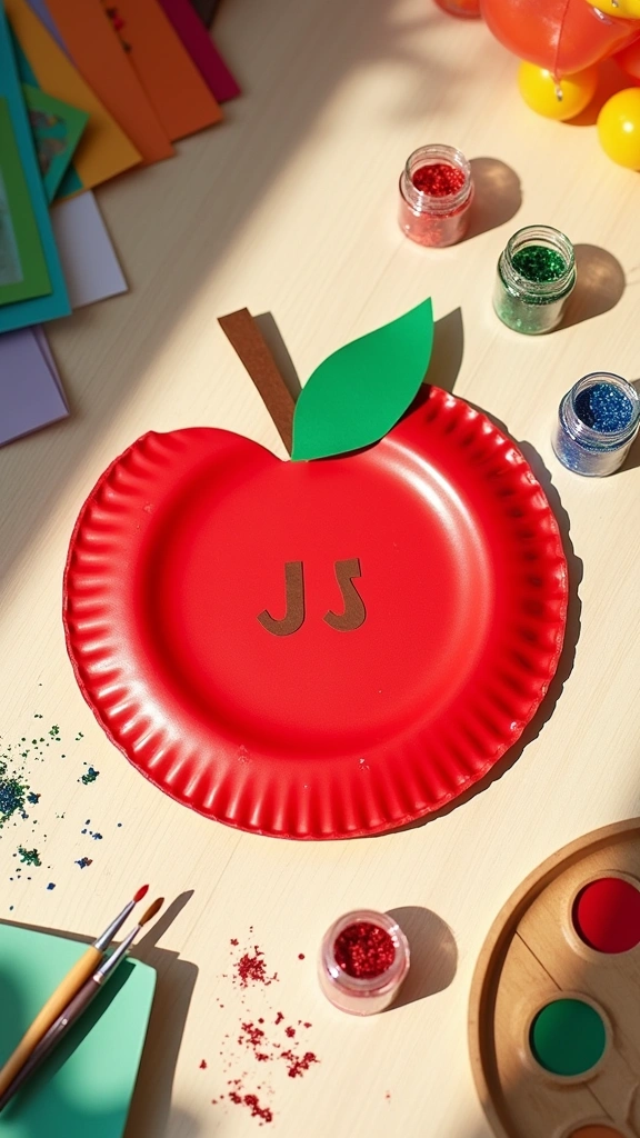 Paper Plate Apple