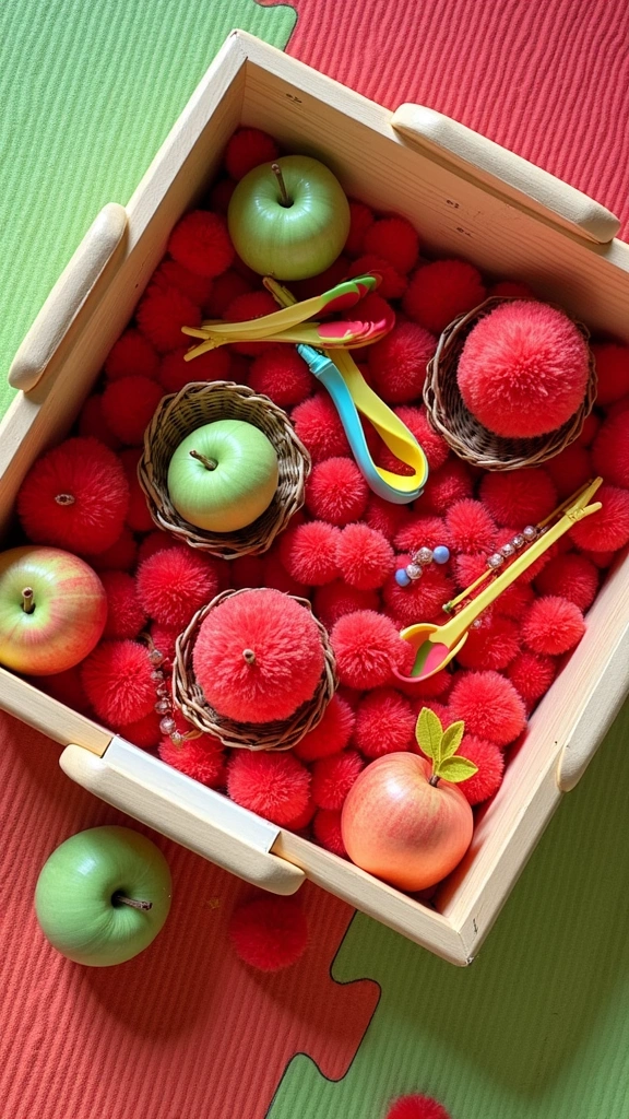 Apple Sensory Bin