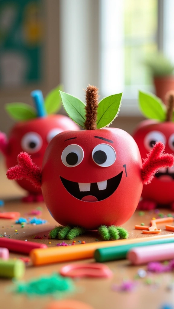 Apple Monster Puppets