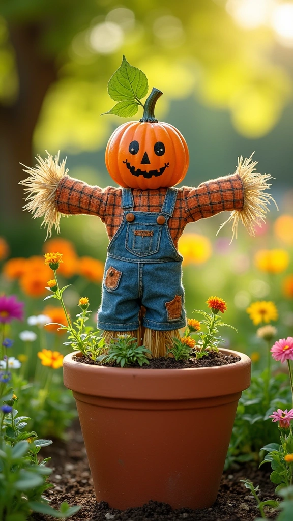 Scarecrow in a Pot