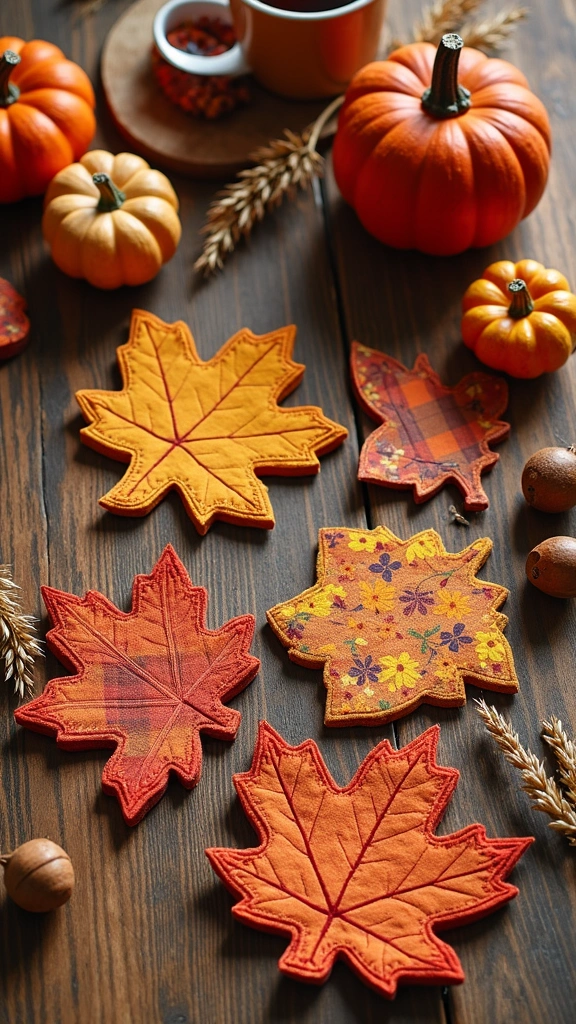 Autumn Leaf Coasters