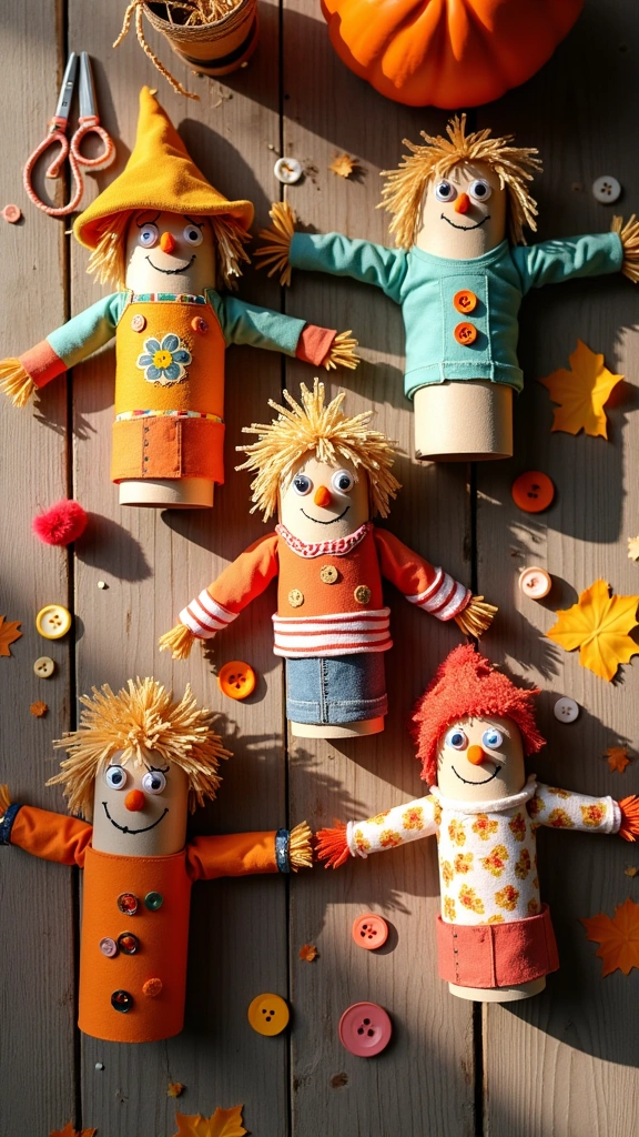 DIY Mini Scarecrows