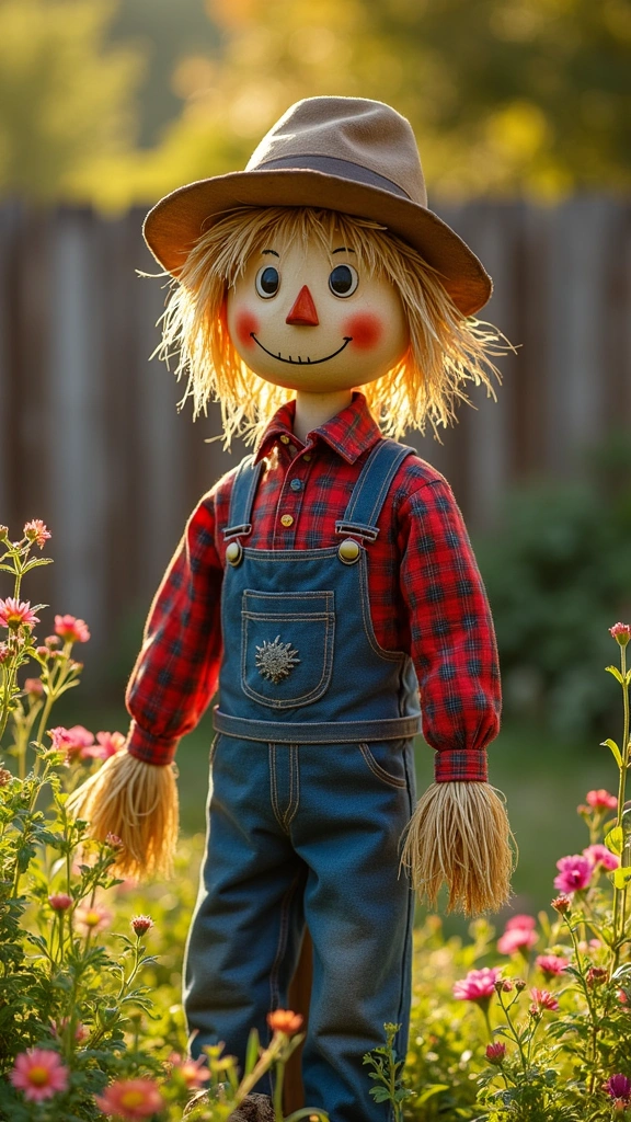 Vintage Farmer Scarecrow