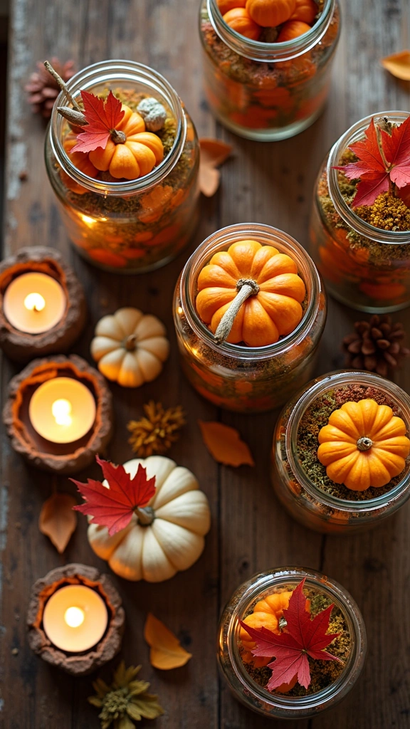 Decorative Autumn Jars
