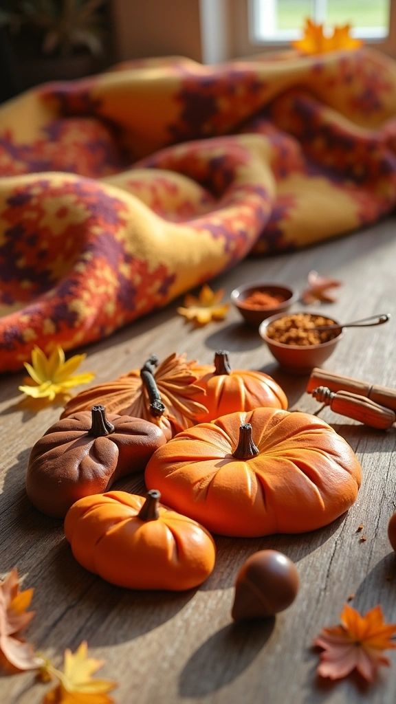 Fall-themed Playdough