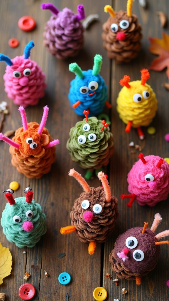 Pine Cone Creatures