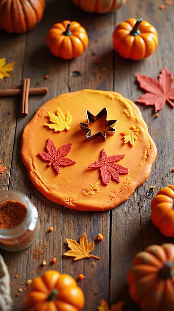 Fall-themed Playdough