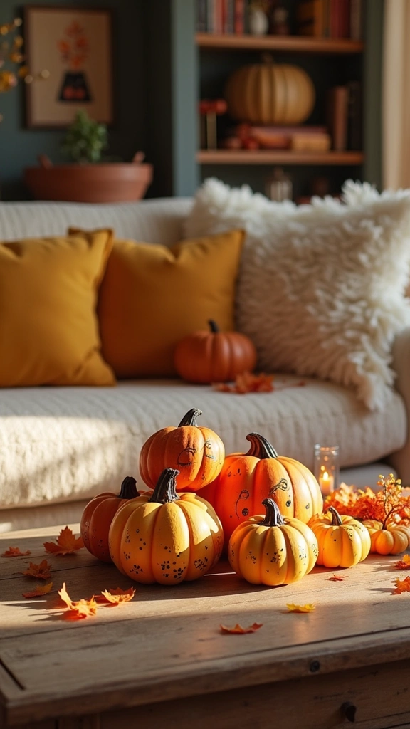 Pumpkin Shelf Decor