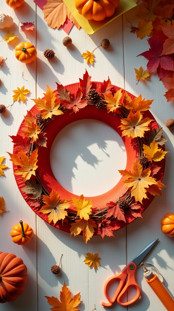 Autumn Wreath Collage