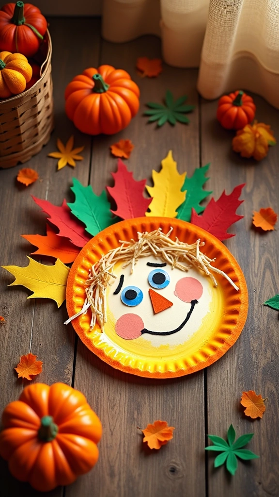 Paper Plate Scarecrow