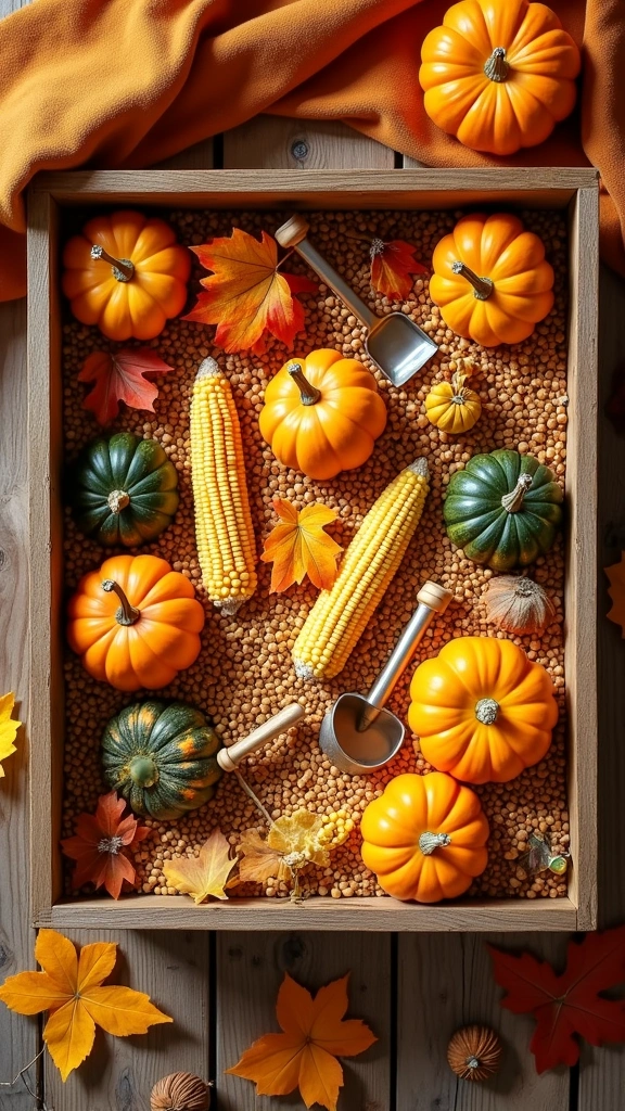 Fall Themed Sensory Bin