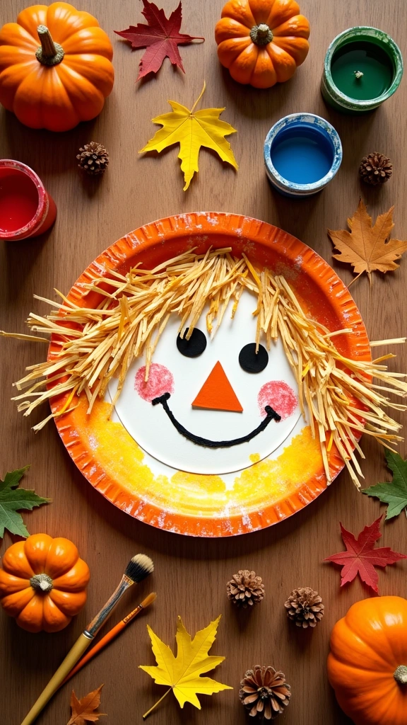 Paper Plate Scarecrow