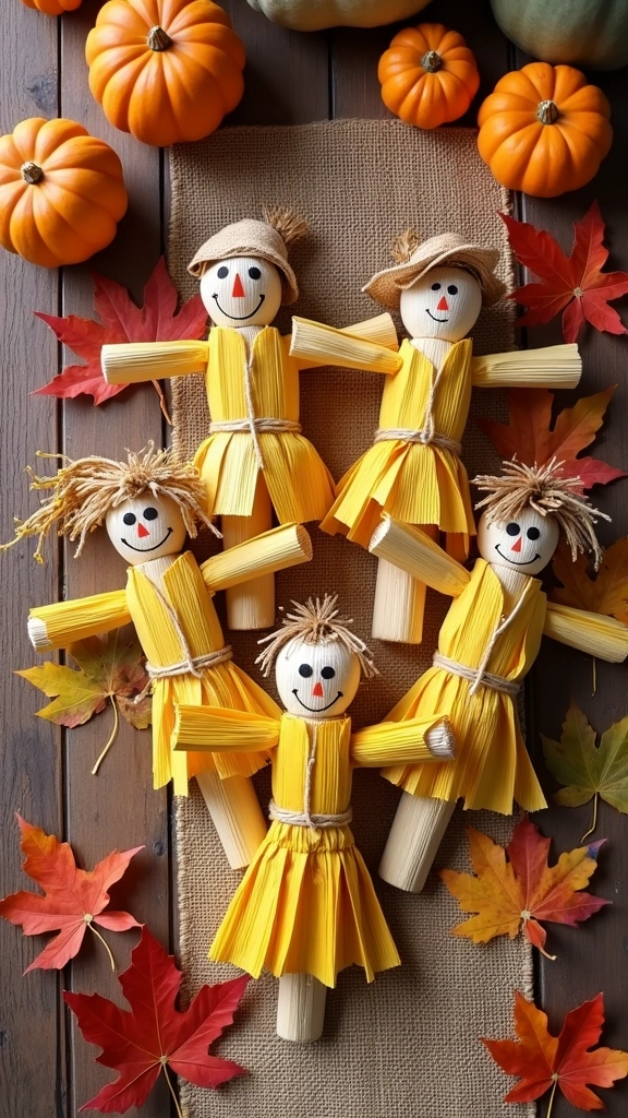 Scarecrow Corn Husk Dolls