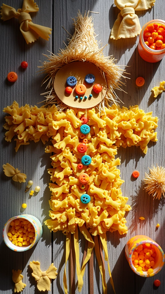 Pasta Scarecrow Craft