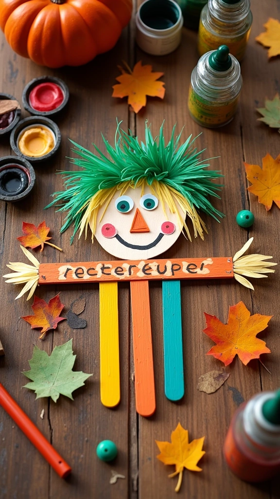 Paint-Stick Scarecrow