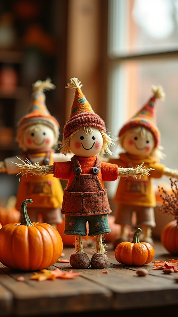 Miniature Scare Crow Decorations