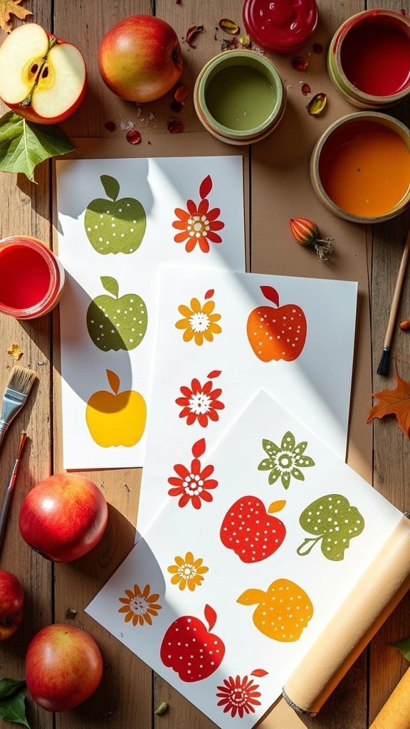 DIY Apple Stamps