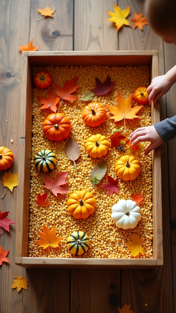 Fall Sensory Play Bin