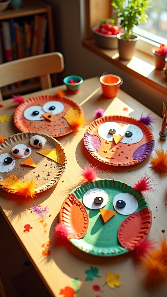 Paper Plate Owls