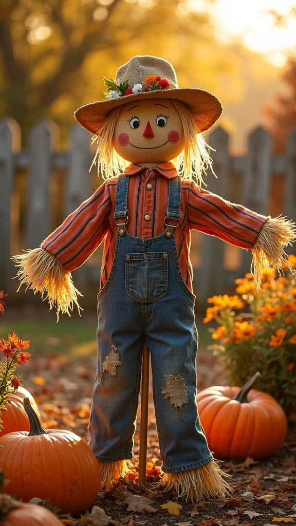 Classic Straw Scarecrow
