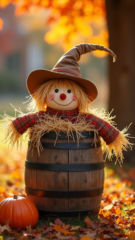 Scarecrow in a Barrel
