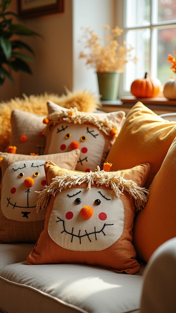 Fabric Scarecrow Pillows