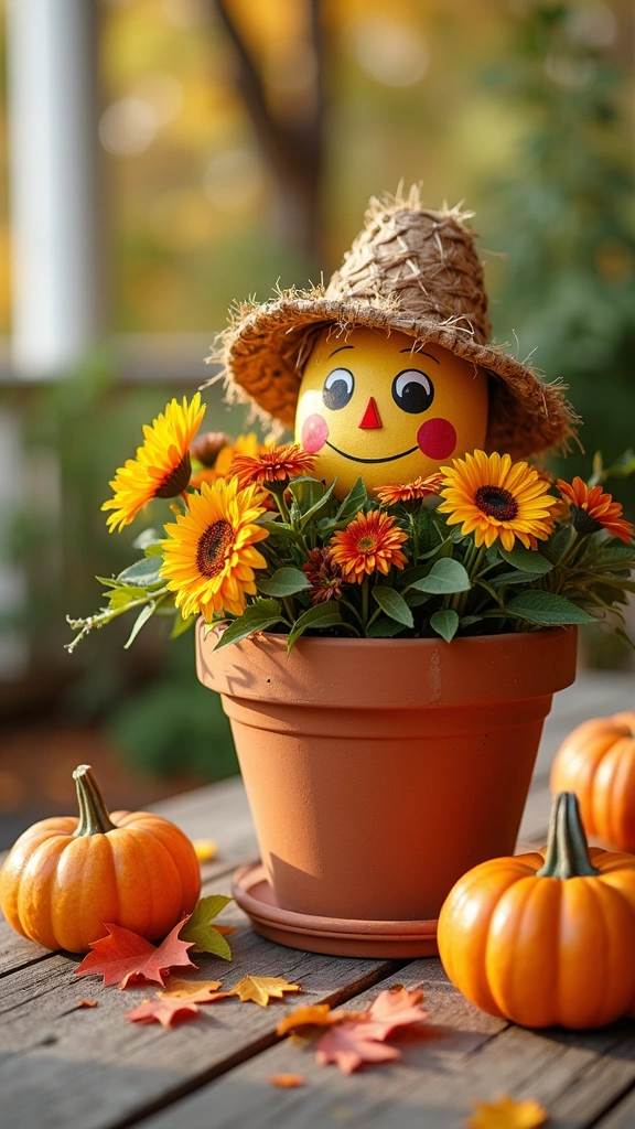Scarecrow Planter