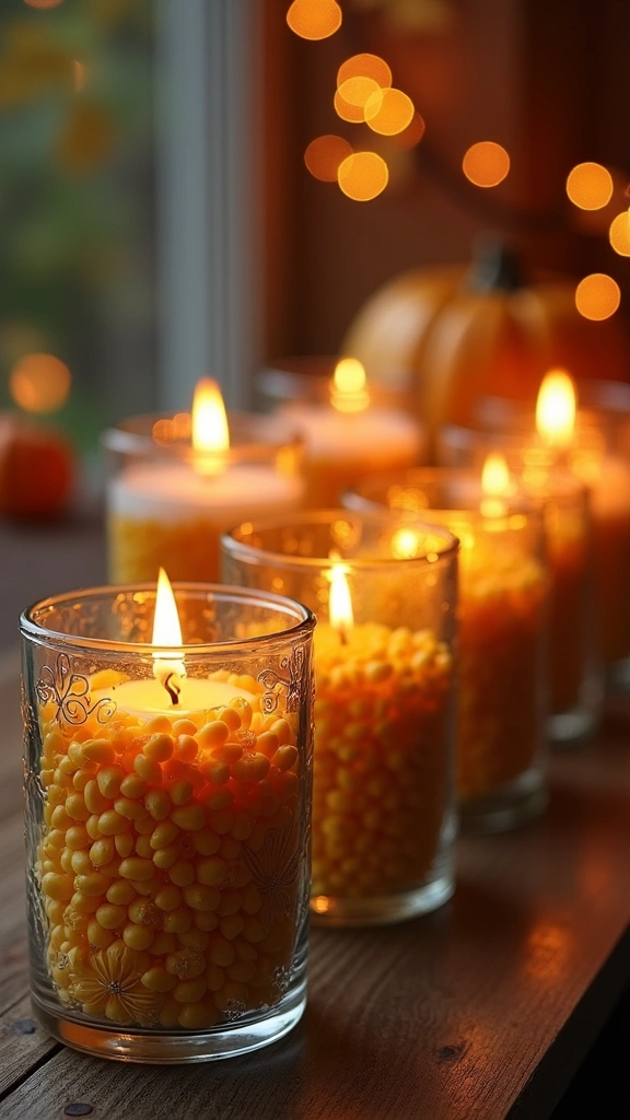 Corn Kernel Candle Holders
