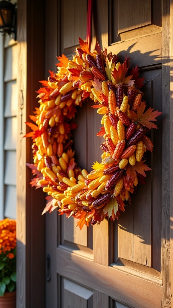 Indian Corn Wreath