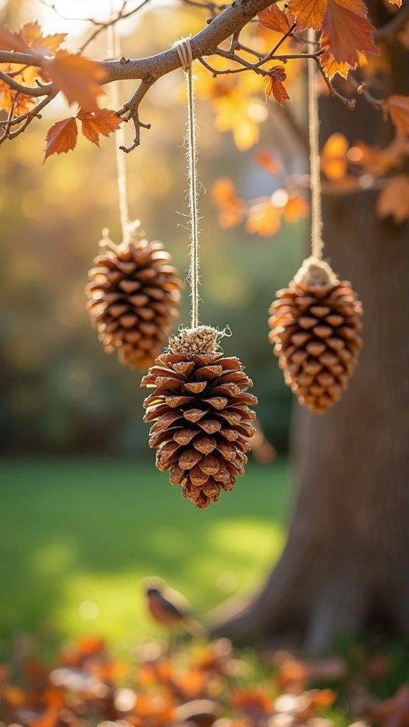 Pine Cone Bird Feeders