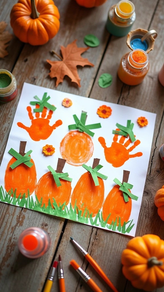 Handprint Pumpkin Patch