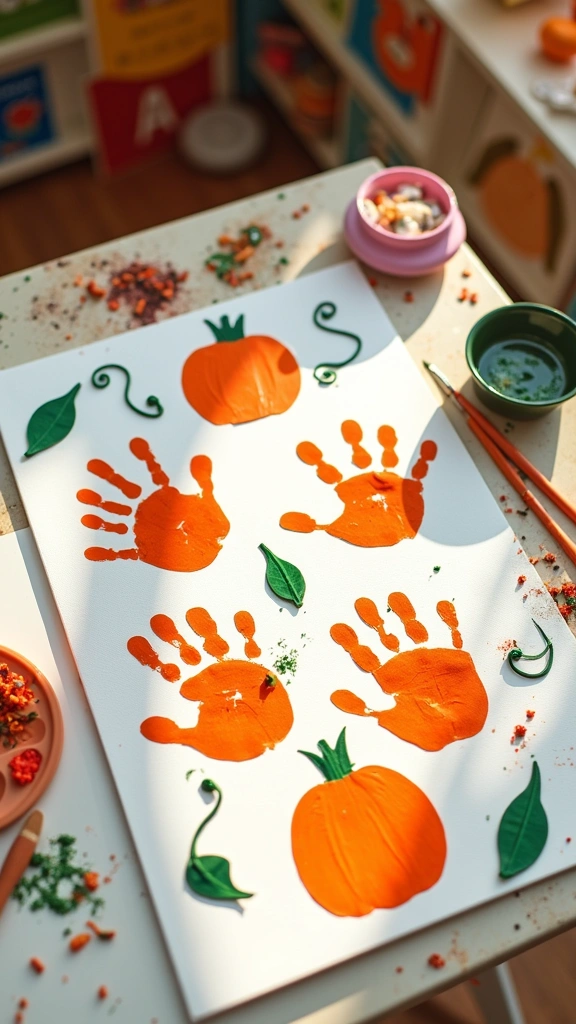 Handprint Pumpkin Patch