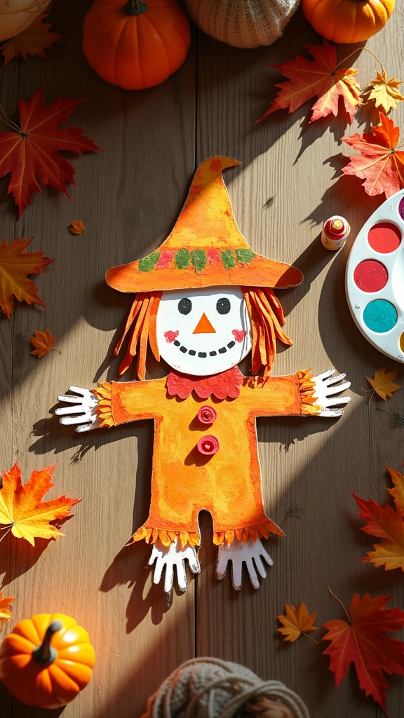 Handprint Scarecrow Art