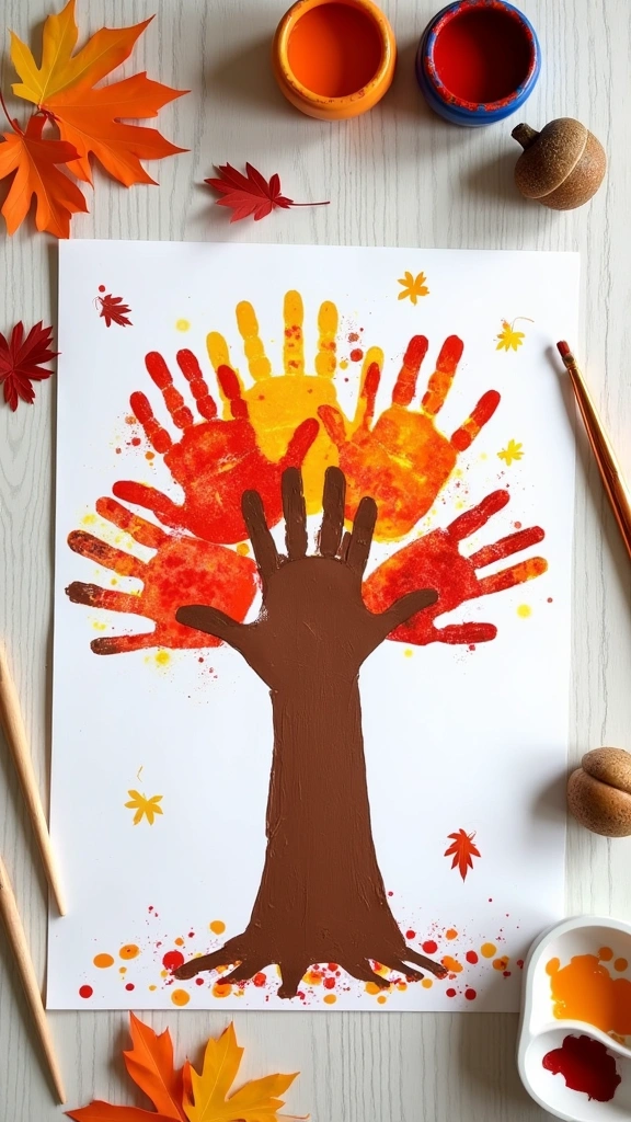 Fall Tree Handprint Craft