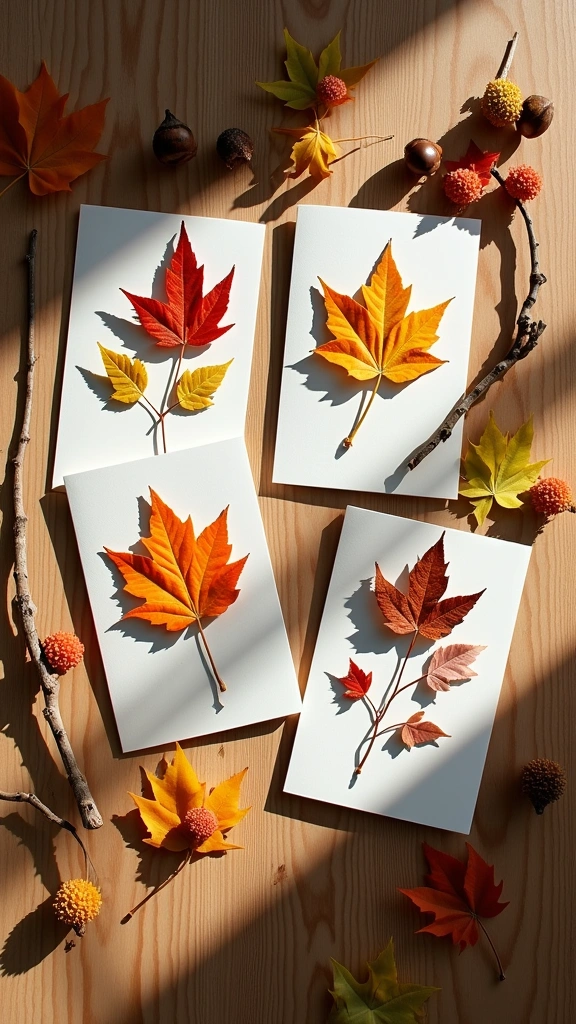 Leafy Birthday Cards