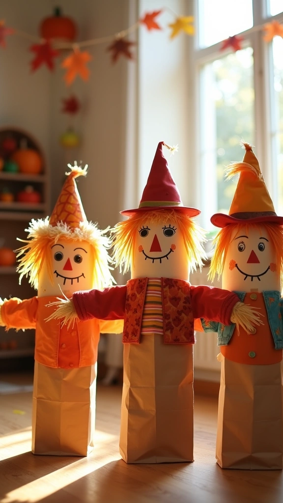 DIY Scarecrow Puppets
